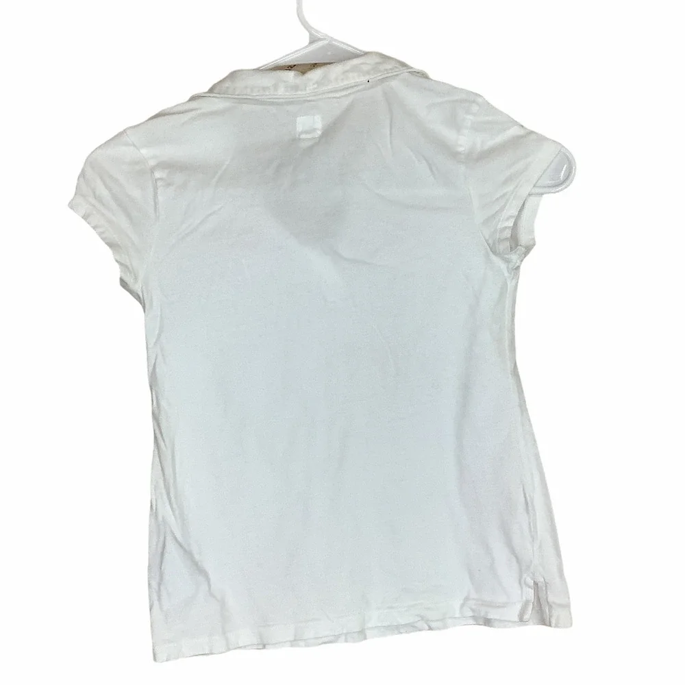 GAP Kid’s White Short Sleeve Polo Kid’s Medium